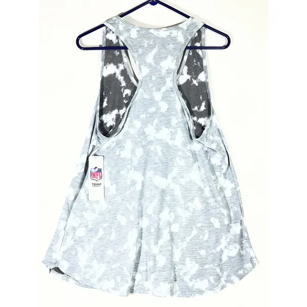 National Football League Team Apparel Baltimore Ravens Tank Top Junior XL 15-17 Gray/White Tie Dye‎ Racerback Tank - Image 2