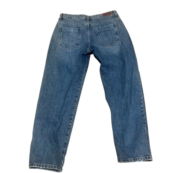Zara Women's Size 8 Blue Straight Leg Denim Jeans Medium Wash - Image 6