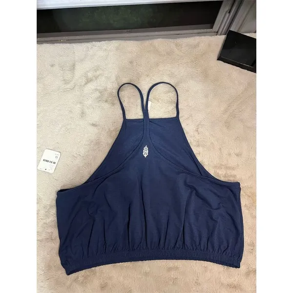 FP Movement Women's Halter Tank Top Blue Size M Sleeveless Casual - Image 6