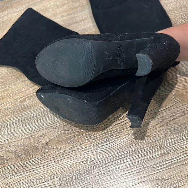 MOVING SALE Steve Madden black over the knee block heel boot - Image 7