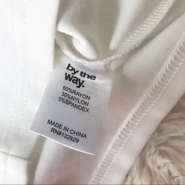 by the way REVOLVE White Strapless Mini‎ Dress Size Large Bodycon Lace Up Chain Party Club - Image 10
