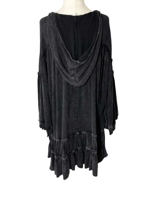 OLI & HALI Flowy Hooded Top Black Size L - Image 5