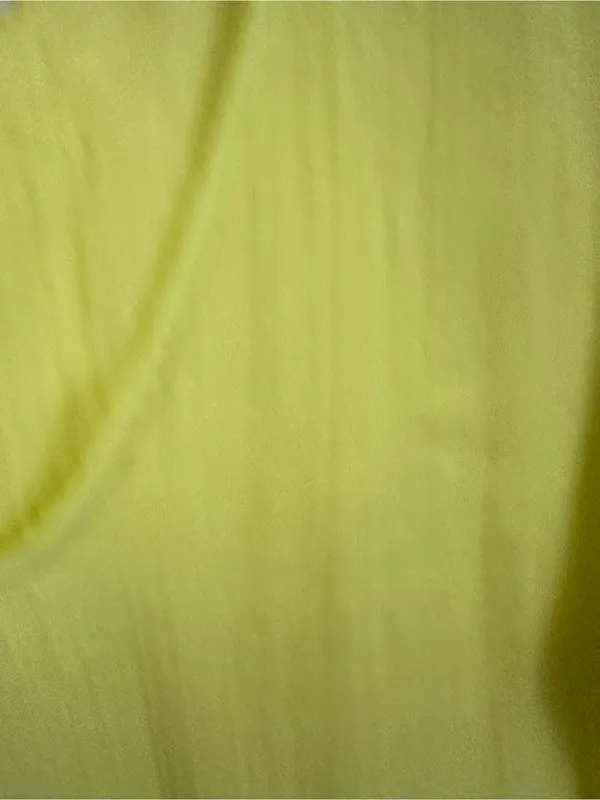 Ripcurl Lightweight Yellow V-Neck Gauzy Short Sleeve Tiered Mini Dress Size 2XL - Image 4