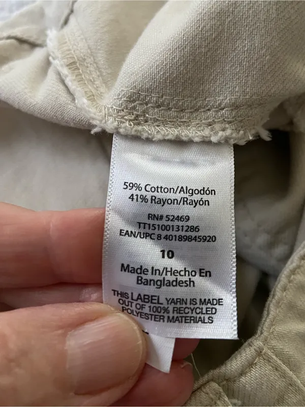 Time and Tru Wide-Leg High Waisted Pants in Beige Size 10 - Image 4