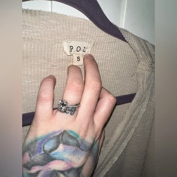 NWOT POL Casual Saturday Oatmeal Top - Image 4