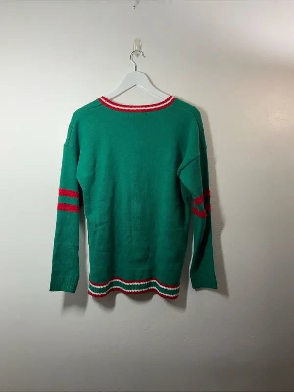 Ugly Christmas Cat Sweater Size Large - Image 2