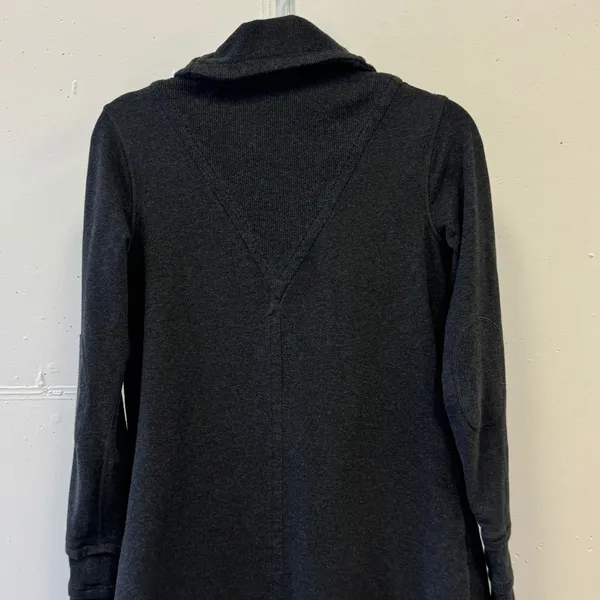 Lululemon Gratitude Wrap Heathered Inkwell Cardigan‎ Shawl Collar Size 6 - Image 10