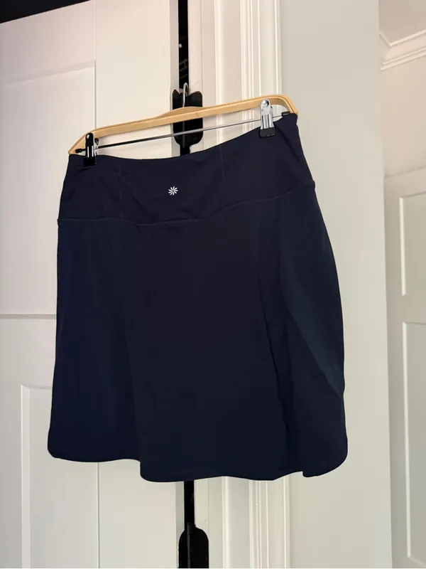 Athleta Fairway High Rise Golf 18” Skort Navy Blue - Image 6