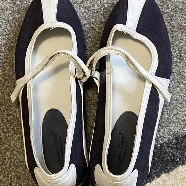 Coldwater Creek Casual comfy leather loafers💙🤍💙 - Image 6
