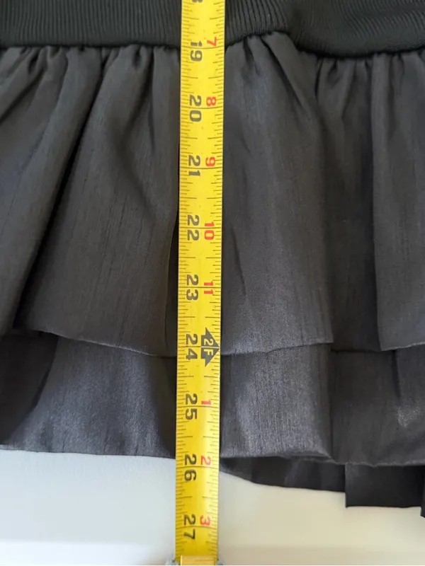 Hello Molly Black Strapless Ruffle Mini Dress Size M US 10 Homecoming NWT - Image 10