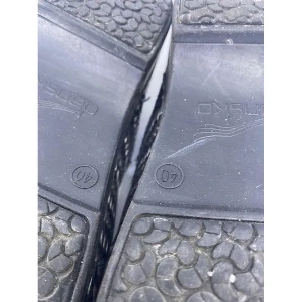 Dansko Black Silver Mulesslides Size Eu - Image 9
