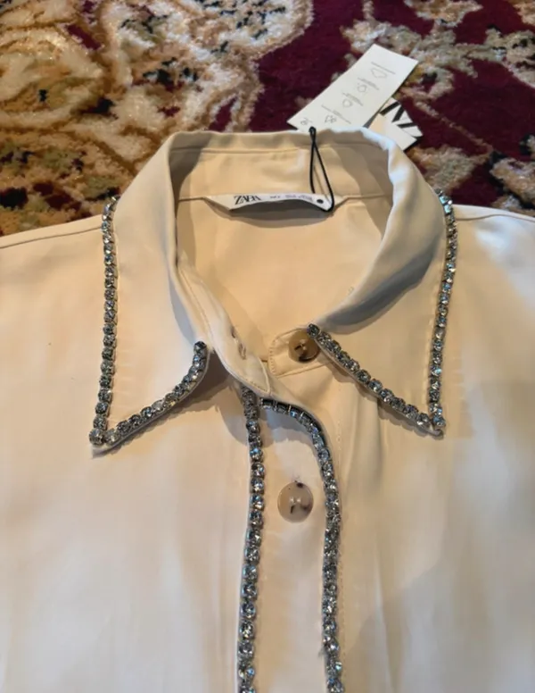 Zara Embellished Blouse - Image 2