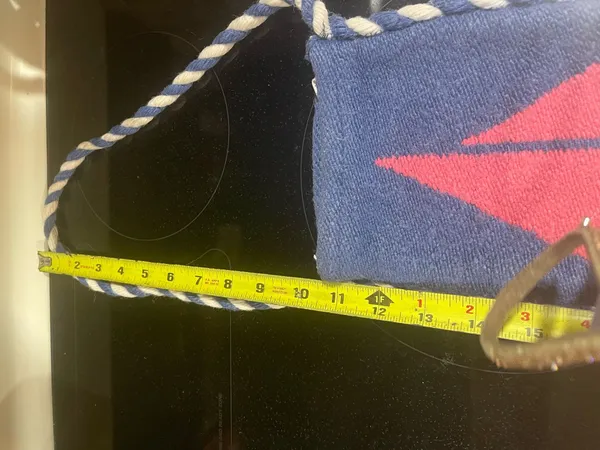 Handmade Sailboat Themed Fabric(Rayon/Cotton)Shoulderbag Made in Greece Rare - Image 7