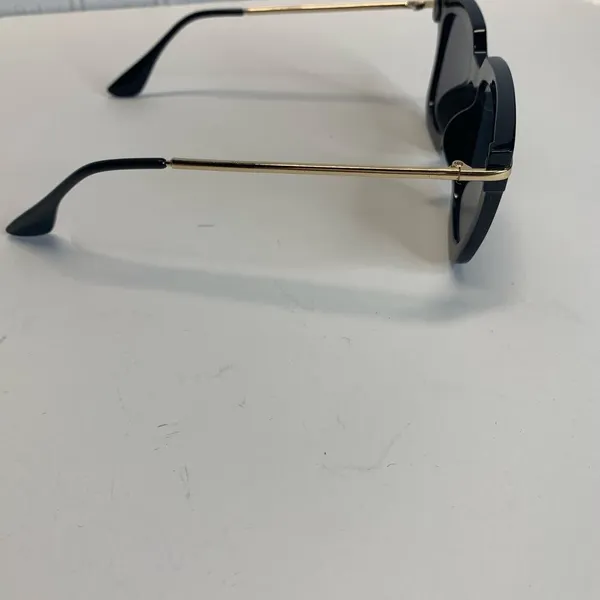 Aldo Brand Black Casual Glam Sunglasses Gold Metal - Image 5