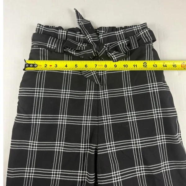 Divided H&M Plaid Paperbag Pants - Women's Size 2 - Image 2