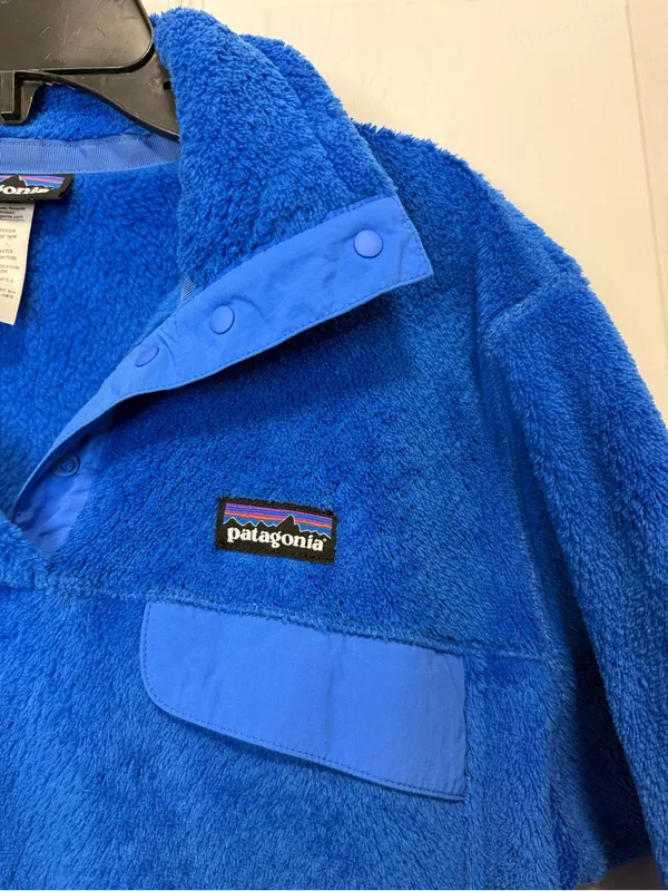 Patagonia Women’s Royal Blue Zip-Up Fleece Pullover - Image 4