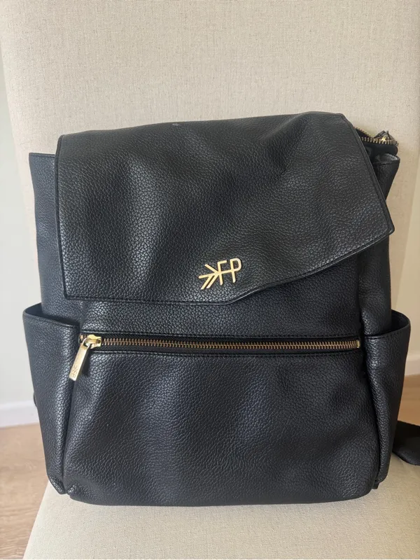 Freshly Picked diaper bag backpack leather zipper pockets baby new mom - Image 7