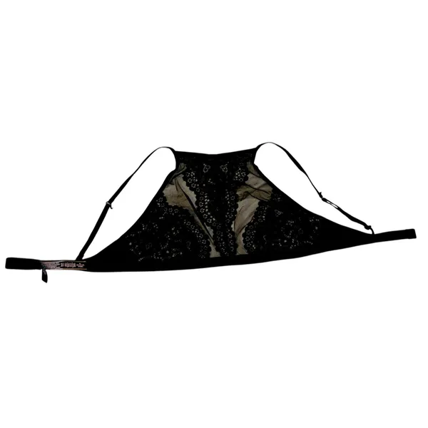 Victoria's Secret Black Lace Halter Bra Size Medium Sexy Romantic Coquette‎ - Image 5