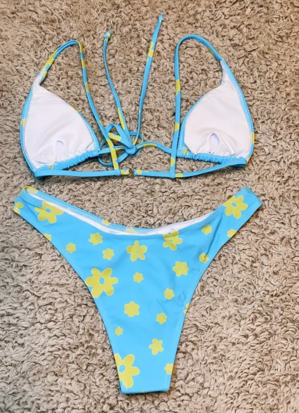 Boutique Cheeky Sexy Flower Print Bikini Set - Image 5