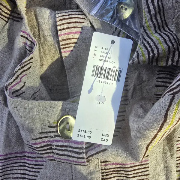 Anthropologie NWT Celandine Linen Halter Button-Front Maxi Dress‎ Beige XS - Image 7