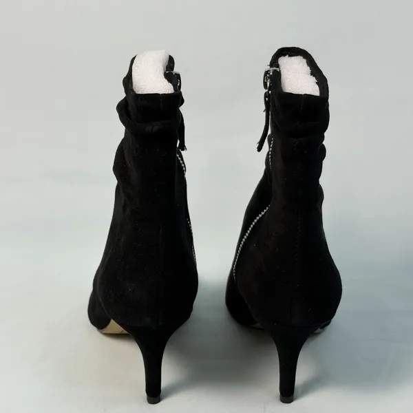 Bella Vita Woman Size-6M~ Danielle Leather Suede‎ Black Slouch Ankle Booties - Image 6
