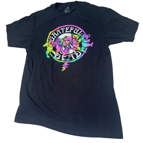 Grateful Dead band short sleeve tee shirt black navy pair‎ small medium graphic - Image 3