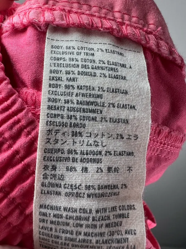 Abercrombie & Fitch 1.5" Shorts Karena Pink Pull On Pockets Embroidered Moose XL - Image 12