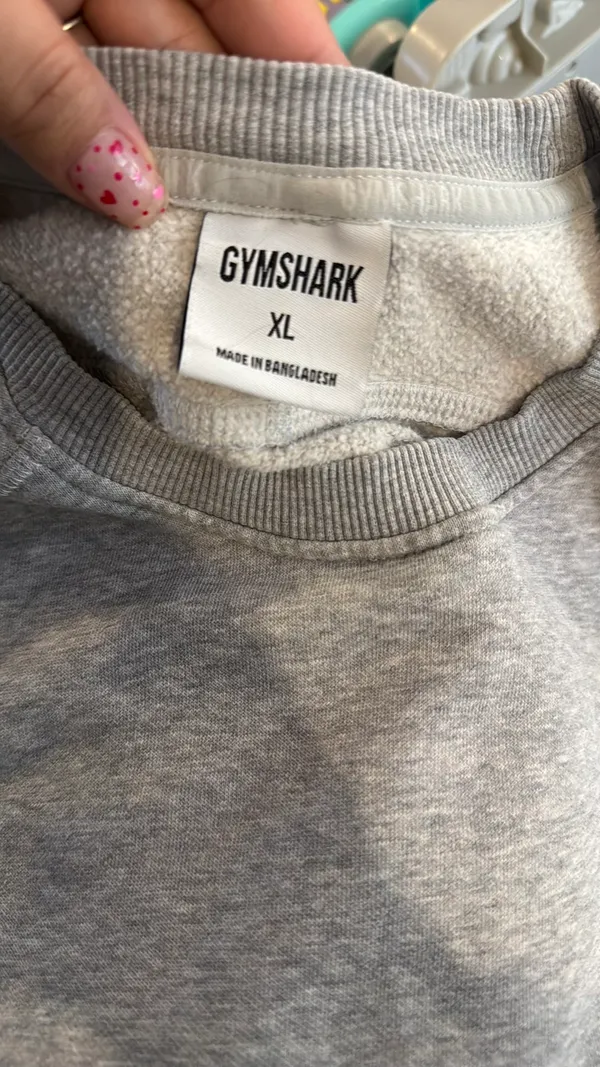 Grey Pullover Gymshark Crewneck - Image 2