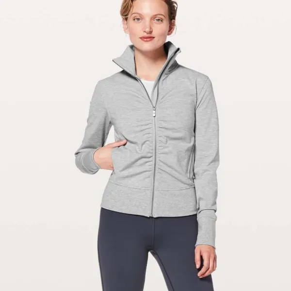 Lululemon • Gather Up Jacket Heathered Power Grey / Sea Salt - Image 5