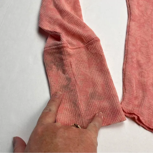 Intimately Free People Turtleneck Top Medium Rose Pink‎ Burnout Floral NEW *FLAW - Image 6