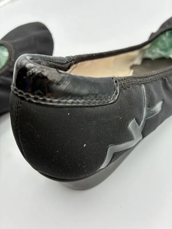Anne Klein Sport Wisher Womens Black Fabric Wedge Shoes 7.5 Slip-On Cushioned - Image 9
