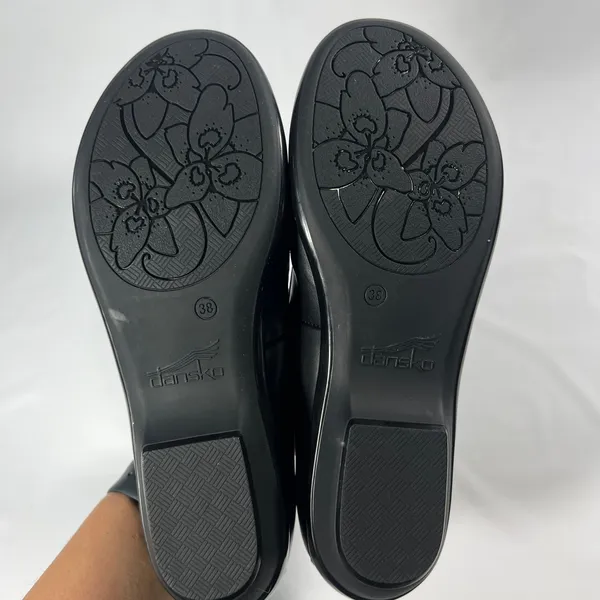 Dansko Oksana Slip-On Loafer Women 38 Black Leather Comfort Low Heel Work Shoes‎ - Image 8