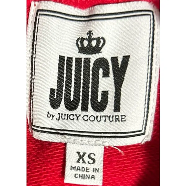 Juicy by Juicy Couture Youth Girl's Red Hoodie‎ Size XS - Image 3