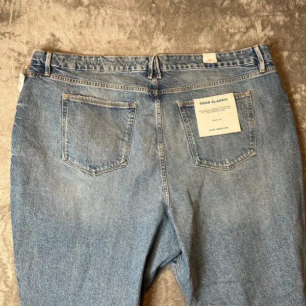 Good American Good‎ Curve Skinny Crop Jeans Size 24 Plus Size Tummy Control New - Image 6