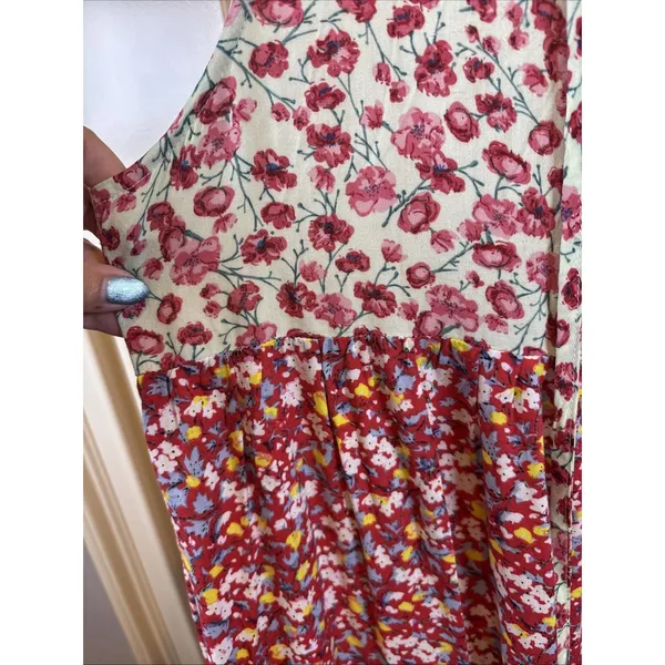 Easel Los Angeles Sleeveless Floral Maxi Dress Size Large Multi Color Boho - Image 3
