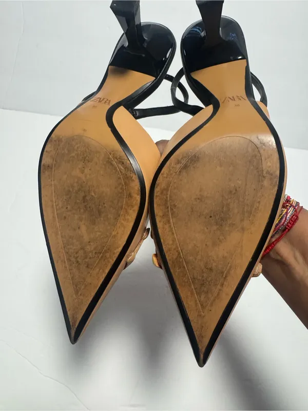 Zara Women's Kitten Heels Size 38 - Image 6