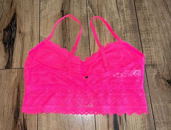 pink lace bralette - Image 2