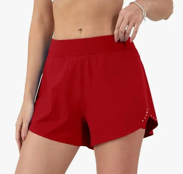 Women's Red Athletic Shorts Size XS - Image 4