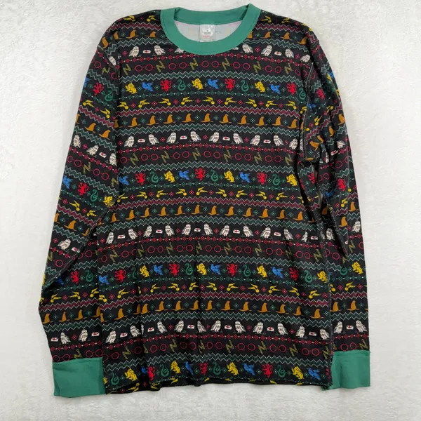Hanna Andersson Large Pajama Set Harry Potter Fair Isle Organic Cotton Sleepwear - Image 6