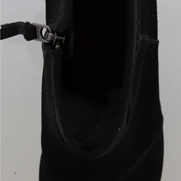 Toms Women’s Lunata Black Suede Mid Block Booties Size 9‎ - Image 8