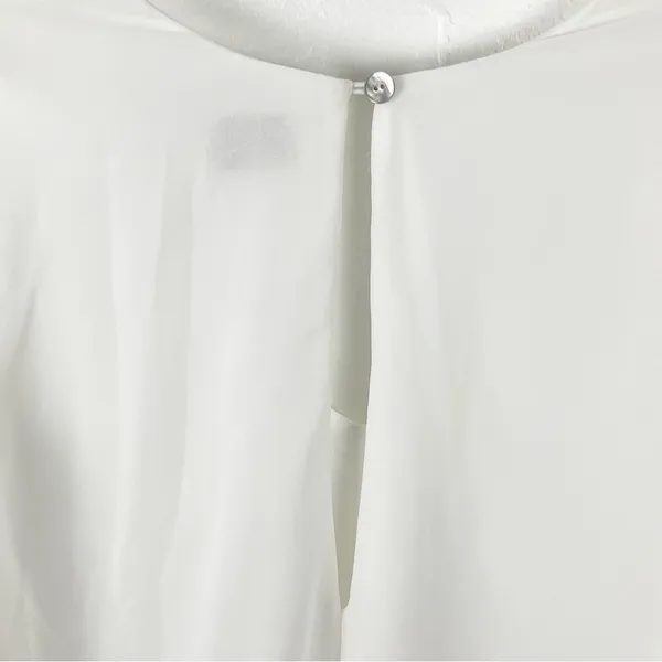 SHOW ME YOUR MUMU Donna Michelle White V-Neck Tunic Top Small Casual Neutral - Image 8