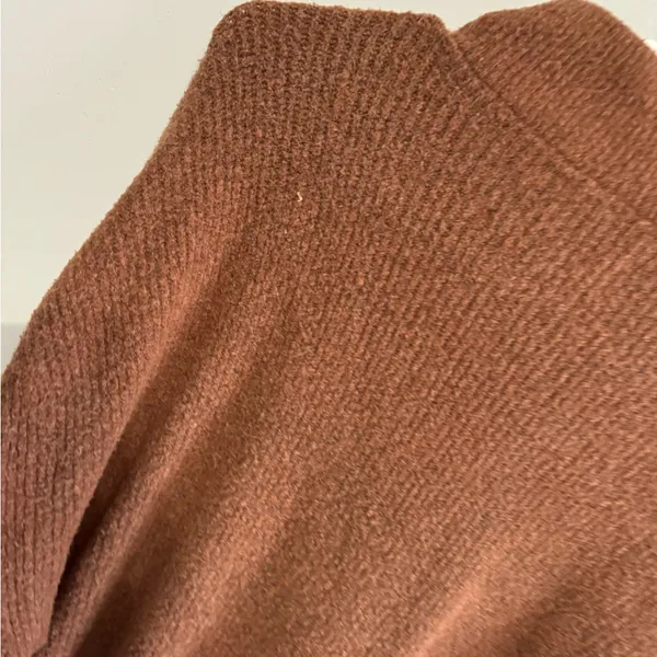 Abercrombie and Fitch Orange Quarter Zip Pullover Sweater - Image 5