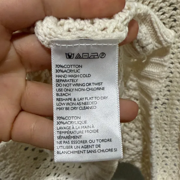 Kimchi Blue Bream Crochet Open Front Oversized Slouchy Cardigan Size M - Image 3
