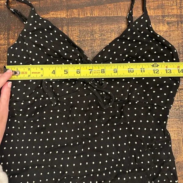 Wild Fable Old Navy Polka Dot Spaghetti Strap Dress - Image 3