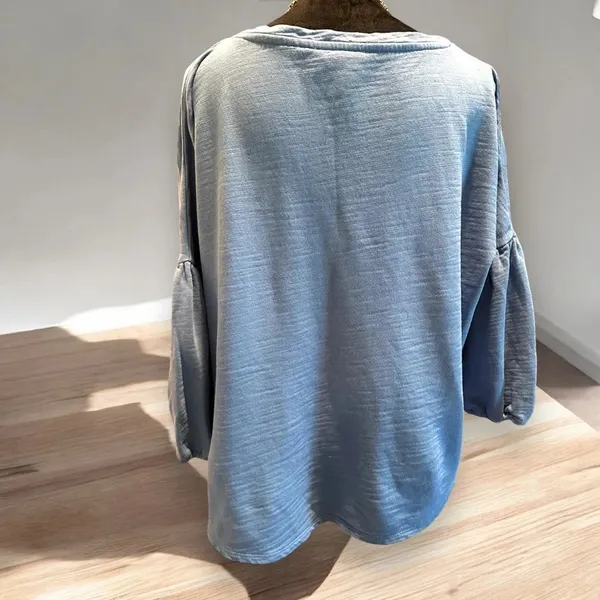 J. Jill pure 100% cotton FrenchTerry sweatshirt 3/4 balloon sleeve XLP‎ - Image 3
