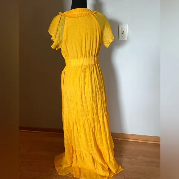 Pink Lily Bright yellow‎ long dress Medium - Image 2
