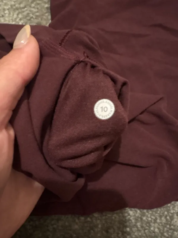 Dark Red Lululemon leggings  - Image 2