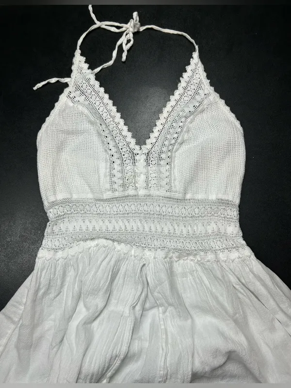 Seaspice Resort Wear Size L Angelique' Halter Mini Sundress - Image 6