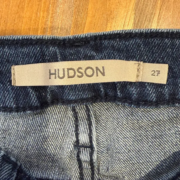 HUDSON Rosie High-Rise Wide Leg Crop Denim Jeans Lakeside Blue Women's US 27 NWT - Image 2