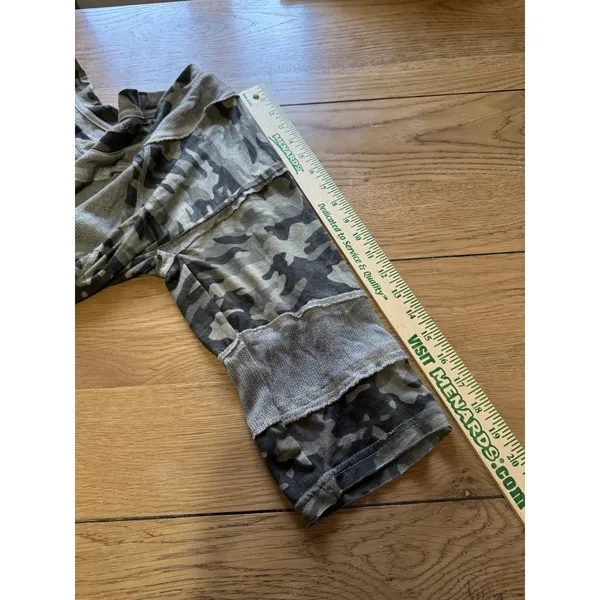 POL Women Large Camouflage Lightweight Tunic Top Hi Low Stretch Casual‎ Grunge - Image 7